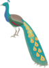 Digital Peacock Art Clip Art